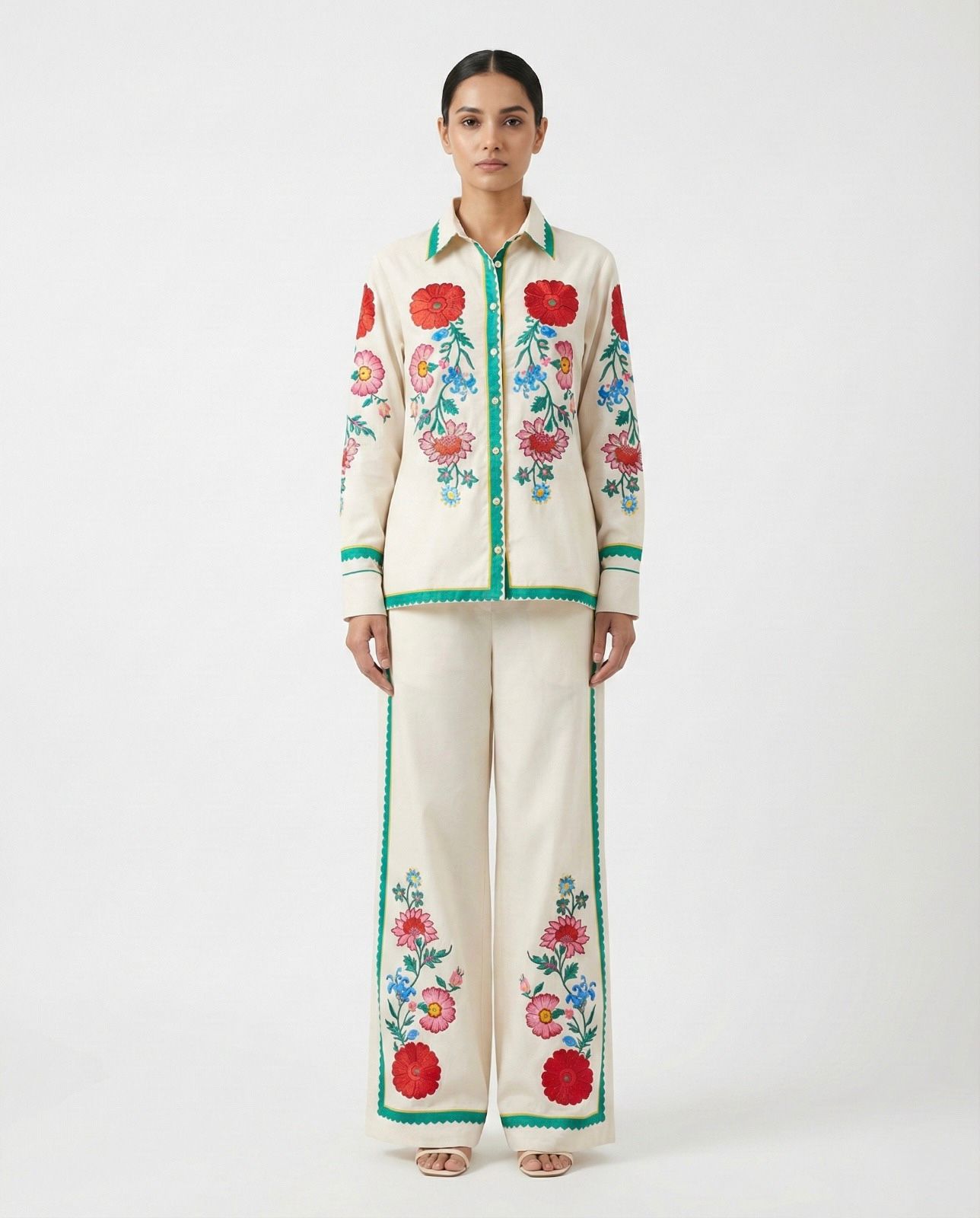 Embroidered coord